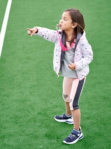 Fille-Legging de sport mi- mollet fille en matière technique