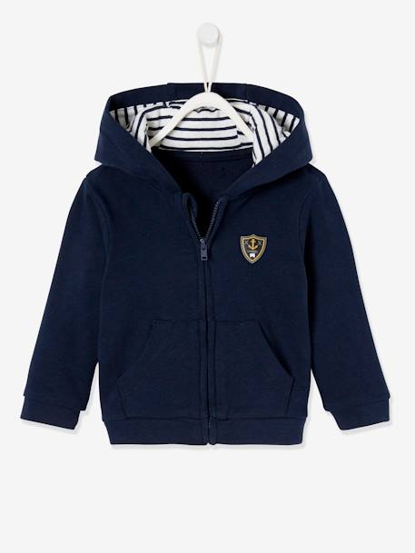 Sweat bébé garçon zippé à capuche  - vertbaudet enfant