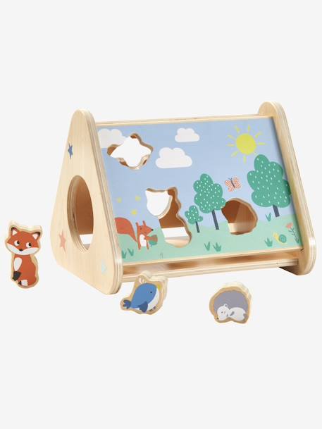 Boîte à formes des animaux en bois FSC® multicolore 2 - vertbaudet enfant 