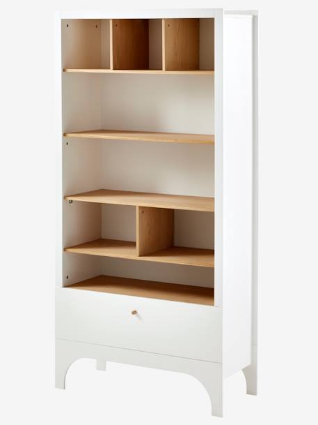 Etagère à langer 2 en 1 LIGNE NOUGATINE blanc - bois 5 - vertbaudet enfant 