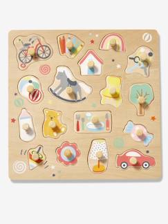 Puzzle bouton Happy en bois FSC®  - vertbaudet enfant