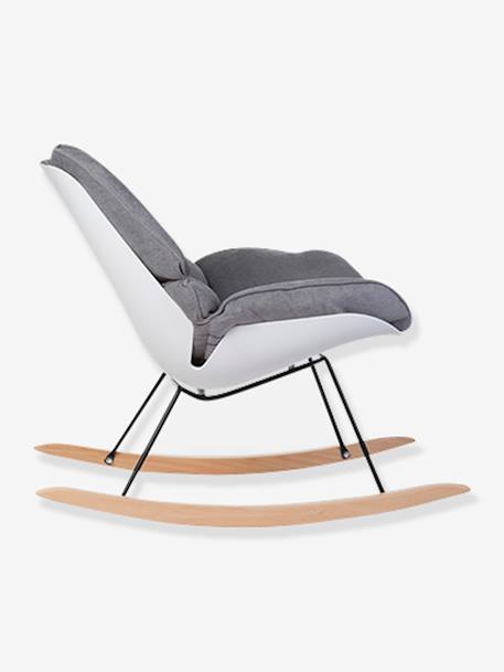 Fauteuil à bascule CHILDHOME Rocking Chaise Lounge Blanc + gris 3 - vertbaudet enfant 