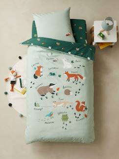 -Pack housse de couette + taie d'oreiller enfant Bio* collection CLASSE VERTE