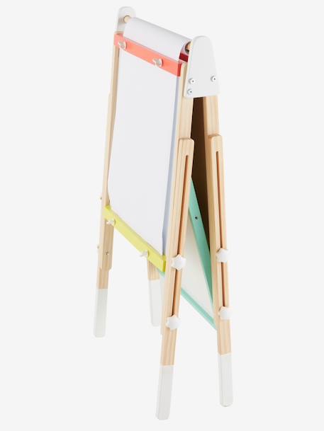 Tableau pliable et réglable en hauteur 3 en 1 en bois FSC® marine+multicolore+Rose 23 - vertbaudet enfant 