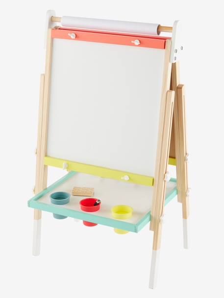 Tableau pliable et réglable en hauteur 3 en 1 en bois FSC® multicolore+Rose 8 - vertbaudet enfant 