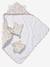 Set cape de bain + gant + lingettes poupon en gaze de coton rose 1 - vertbaudet enfant 