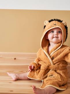 cadeaux-anniversaire-Linge de maison et décoration-Linge de bain-Peignoir bébé personnalisable Lion