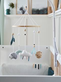 Chambre et rangement-Mobile musical LOVELY NATURE avec jouets en coton bio*