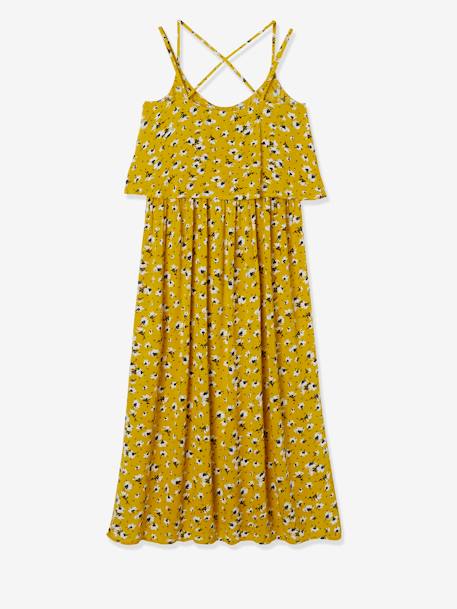 Robe longue de grossesse avec pans fantaisie imprimé noir et blanc+jaune imprimé fleuri 7 - vertbaudet enfant 