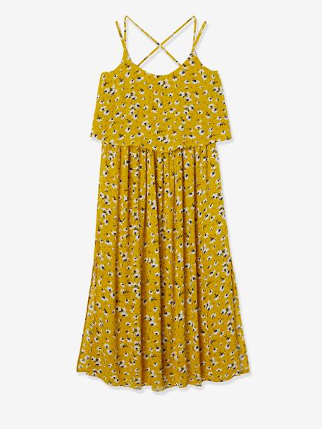 Robe longue de grossesse avec pans fantaisie imprimé noir et blanc+jaune imprimé fleuri 6 - vertbaudet enfant 