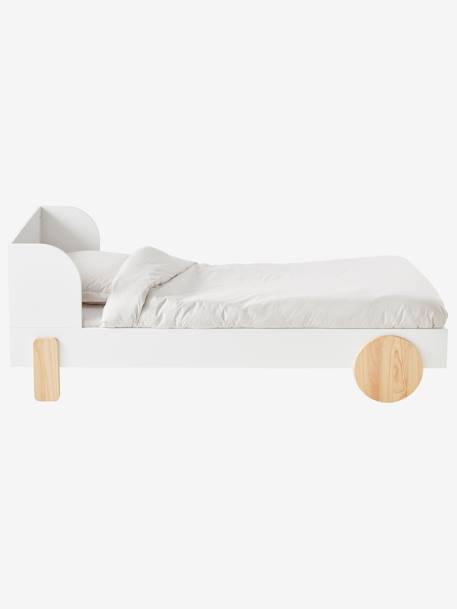 Lit évolutif enfant LIGNE ROLLIE Blanc/bois 6 - vertbaudet enfant 