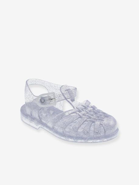 Sandales fille Sun Méduse® argent pailleté+doré pailleté+groseille+rose bonbon+rose pailleté 1 - vertbaudet enfant 