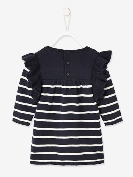 Robe marinière bébé fille encre rayé 2 - vertbaudet enfant 