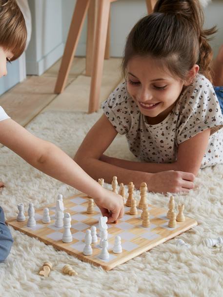 Jeu d'échecs en bois FSC® beige 3 - vertbaudet enfant 