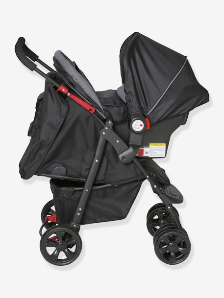 Combiné duo babycoque + poussette vertbaudet Primacity gris - Vertbaudet