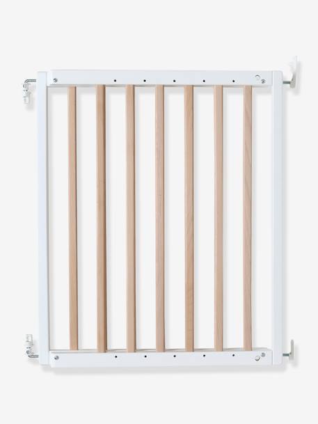 Barrière de sécurité enfant en bois naturel/blanc 1 - vertbaudet enfant 