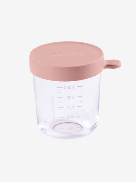 Portion verre de BEABA 250ml dark pink+eucalyptus green 1 - vertbaudet enfant 