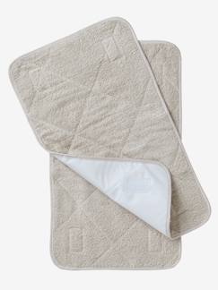 Lot de 2 serviettes de rechange essentiels pour matelas à langer  - vertbaudet enfant