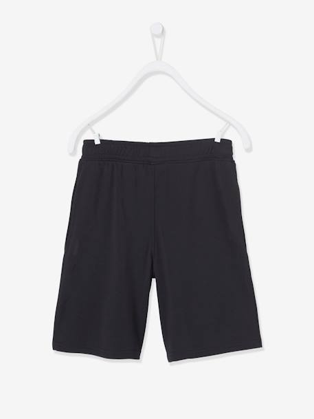 Short de sport garçon Numéro 10 en matière technique MARINE+noir 8 - vertbaudet enfant 