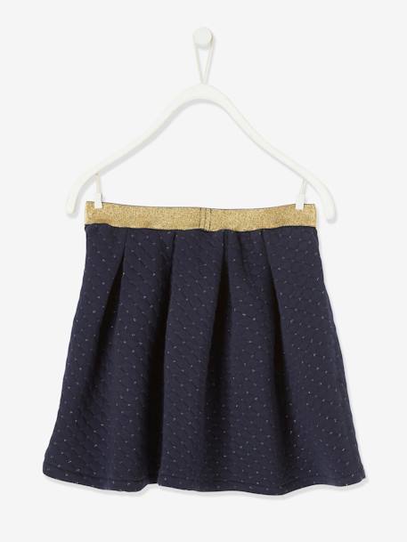 Jupe Basics fille effet quilté fils irisés encre 2 - vertbaudet enfant 