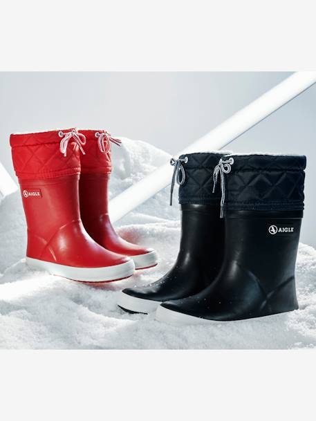 Bottes de pluie fourrées enfant Lolly Pop Giboulée AIGLE® marine blanc+noir blanc+rouge/blanc 5 - vertbaudet enfant 