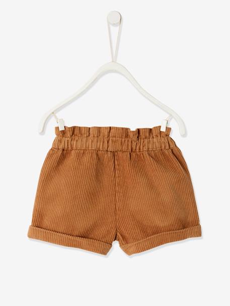 Short en velours côtelé bébé fille marine+noisette 7 - vertbaudet enfant 