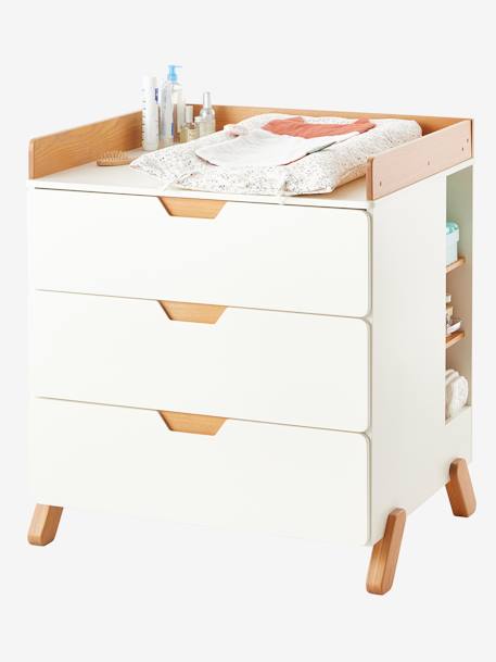 Commode à langer LIGNE PIROUETTE blanc - bois 2 - vertbaudet enfant 