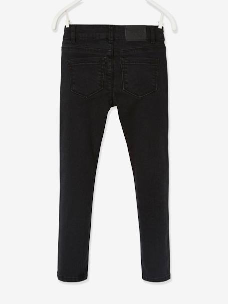 Jean slim Morphologik 'waterless' fille tour de hanches FIN denim black 3 - vertbaudet enfant 