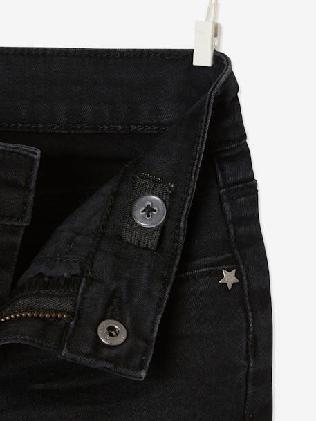 Jean slim Morphologik 'waterless' fille tour de hanches FIN denim black 4 - vertbaudet enfant 