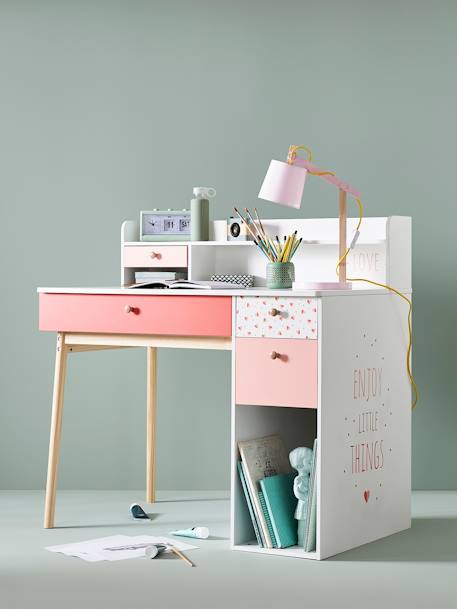 Bureau enfant Léa blanc - bois 6 - vertbaudet enfant 