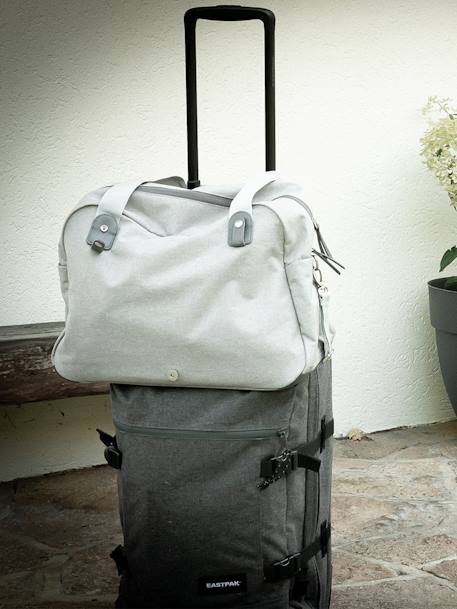 Sac à langer Béaba gris-mauve + pochette isotherme + Petit tapis à langer -  seconde main/occasion pour 20 € • Petit Kiwi