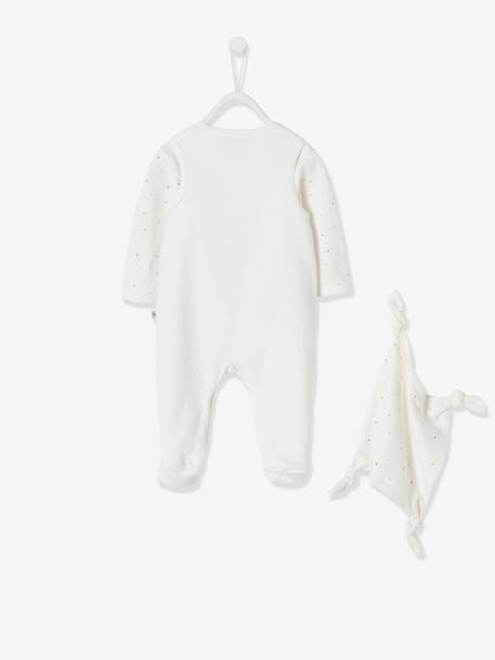 Ensemble naissance combinaison + body + doudou en coton bio ivoire 4 - vertbaudet enfant 