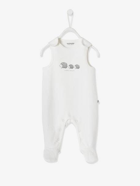 Ensemble naissance combinaison + body + doudou en coton bio ivoire 3 - vertbaudet enfant 