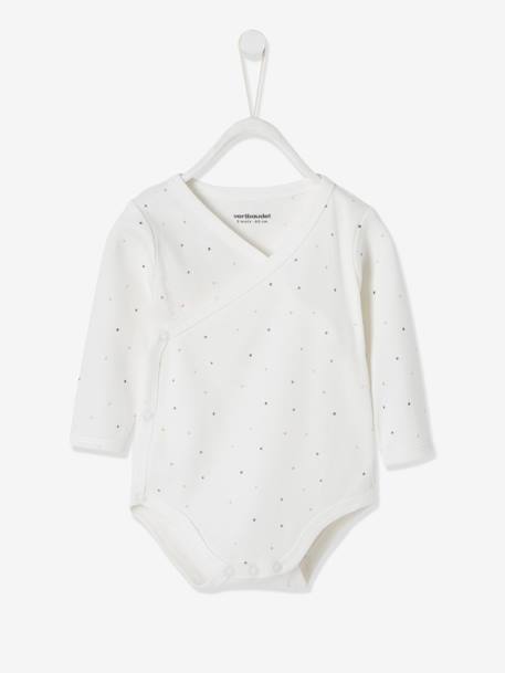 Ensemble naissance combinaison + body + doudou en coton bio ivoire 2 - vertbaudet enfant 