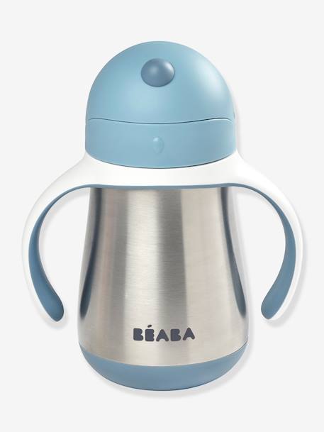 Tasse paille inox (250 ml) BEABA BLEU 2 - vertbaudet enfant 