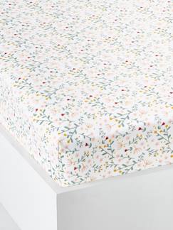 Linge de maison et décoration-Drap-housse bébé FLEURETTES