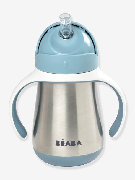 Tasse paille inox (250 ml) BEABA BLEU 1 - vertbaudet enfant 