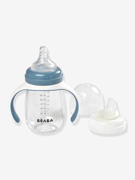 Biberon d'apprentissage 2 en 1 (210 ml) BEABA BLEU+ROSE+vert sauge 2 - vertbaudet enfant 