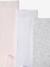 Lot de 3 collants bébé maille BASICS Blanc/rose clair/gris chiné+gris chiné+vieux rose 3 - vertbaudet enfant 