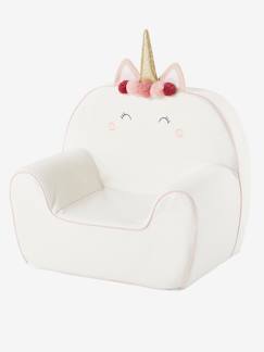 foret enchantée-Chambre et rangement-Chambre-Chaise, tabouret, fauteuil-Fauteuil-Fauteuil en mousse personnalisable Licorne