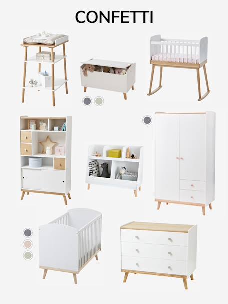 Meuble de rangement LIGNE CONFETTI blanc 4 - vertbaudet enfant 