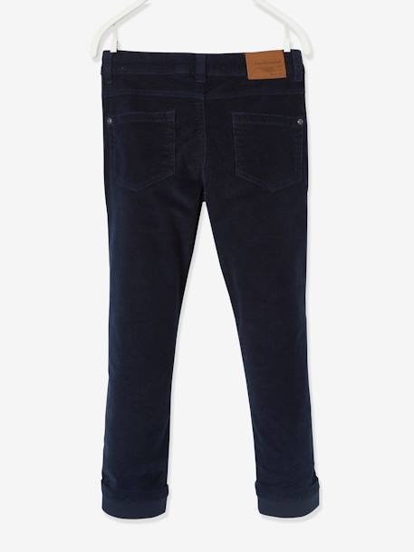 Pantalon slim velours garçon CAMEL+encre 8 - vertbaudet enfant 