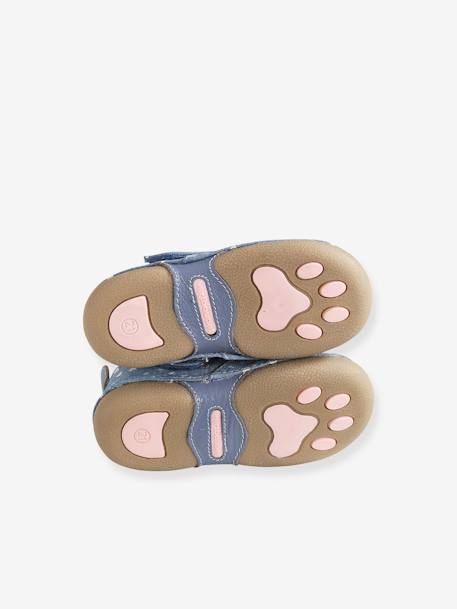 Chaussons scratchés bébé fille en chambray BLEU DENIM 5 - vertbaudet enfant 