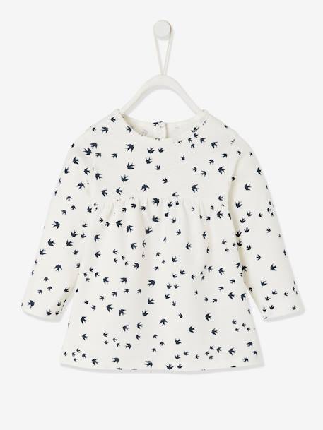 T-shirt imprimé bébé fille bleu nuit+ivoire imprimé 4 - vertbaudet enfant 