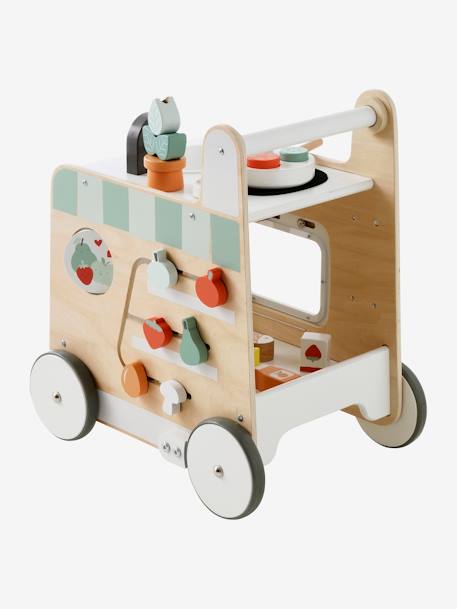 Ma première cuisine chariot de marche en bois FSC® blanc 6 - vertbaudet enfant 