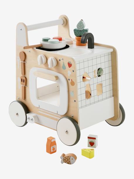 Ma première cuisine chariot de marche en bois FSC® blanc 10 - vertbaudet enfant 