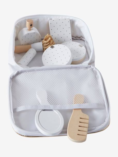 Trousse de maquillage en bois FSC® blanc 1 - vertbaudet enfant 