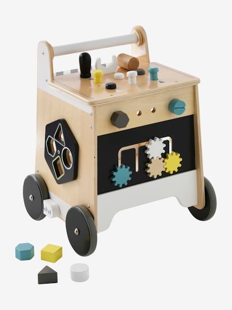 Chariot de marche bricolage en bois FSC® BEIGE 9 - vertbaudet enfant 