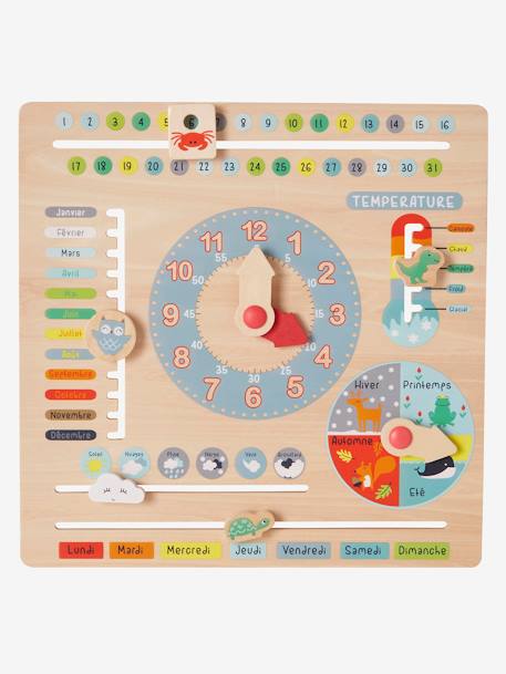 Calendrier en bois FSC® multicolore 1 - vertbaudet enfant 