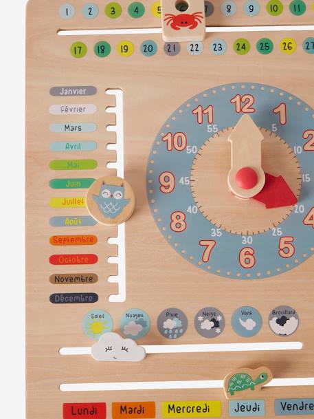 Calendrier en bois FSC® multicolore 6 - vertbaudet enfant 